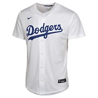 Maillot de jeu à domicile Nike Tyler Glasnow blanc des Los Angeles Dodgers pour jeunes