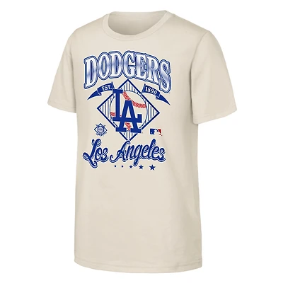 Youth Outerstuff Natural Los Angeles Dodgers Triple Hit T-Shirt