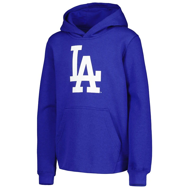 Sweat à capuche pour jeunes, logo principal de l'équipe des Dodgers Los Angeles, Royal