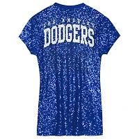 Youth  Royal Los Angeles Dodgers V-Neck Sequin Dress