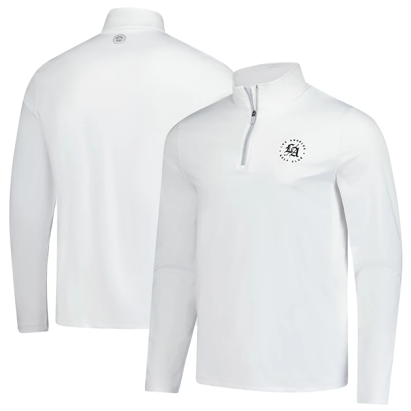 Men's Flag & Anthem White Los Angeles Golf Club Journey Performance Quarter-Zip Pullover
