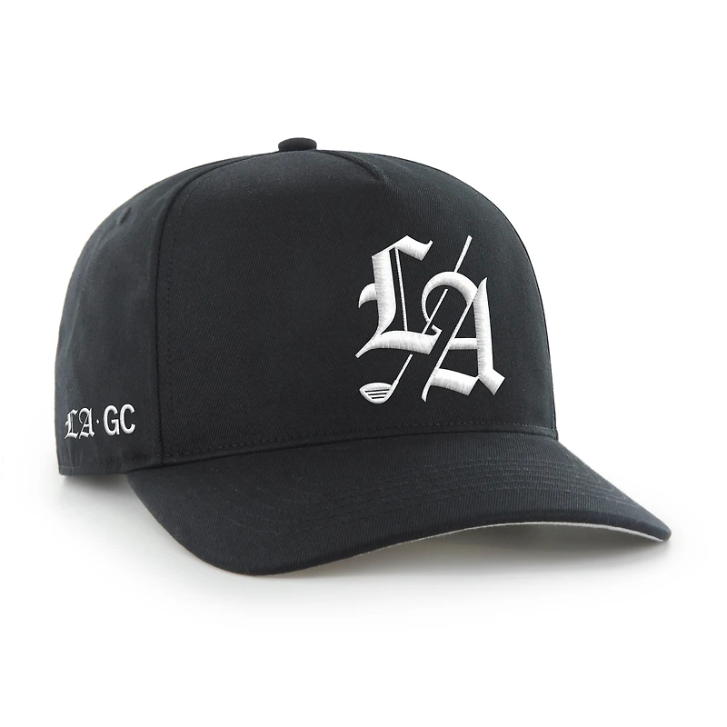 Men's '47  Black Los Angeles Golf Club Sure Shot Adjustable Hitch Hat