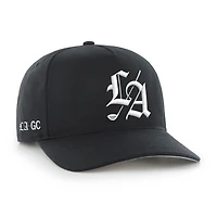 Men's '47  Black Los Angeles Golf Club Sure Shot Adjustable Hitch Hat