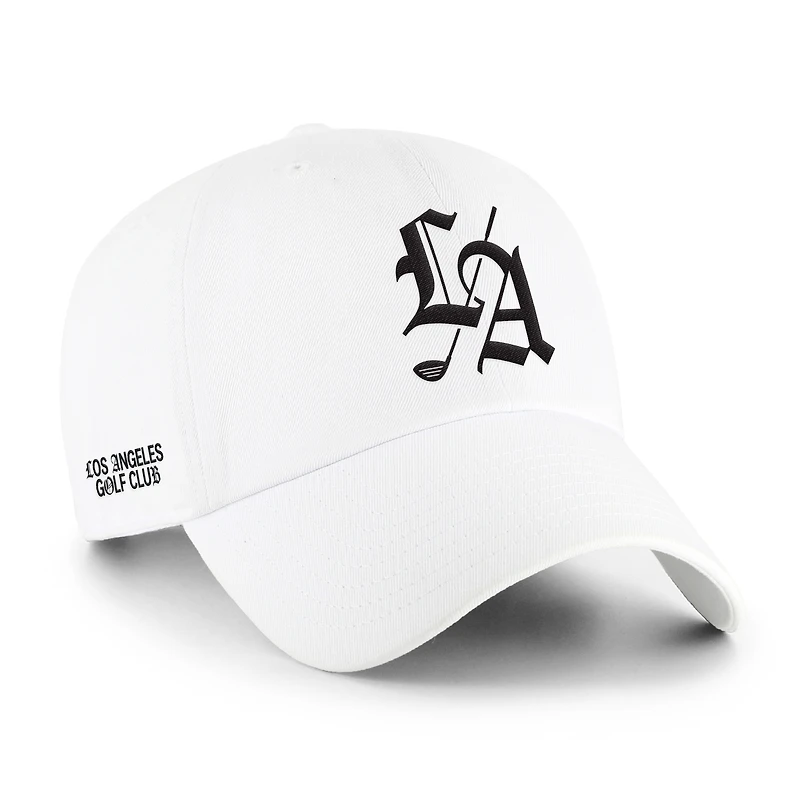 Casquette ajustable '47 White Los Angeles Golf Club Sure Shot Clean Up pour homme