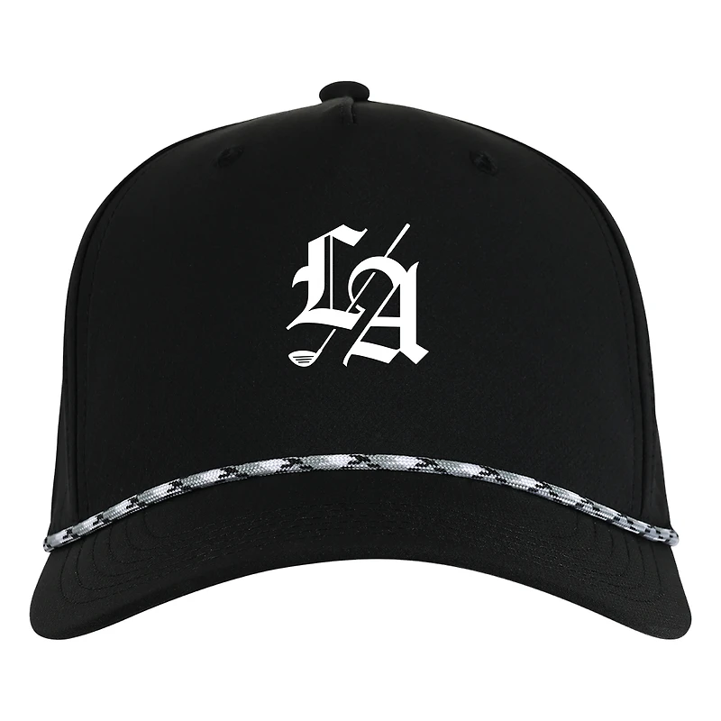 Men's Ahead Black Los Angeles Golf Club Alto Classic Rope Hat
