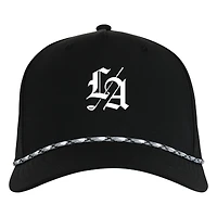 Men's Ahead Black Los Angeles Golf Club Alto Classic Rope Hat