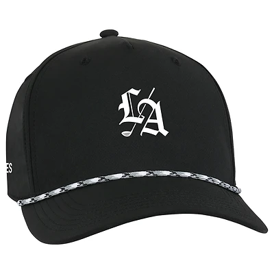 Men's Ahead Black Los Angeles Golf Club Alto Classic Rope Hat