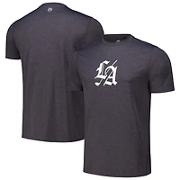 T-shirt Greyson Clothiers pour hommes, noir chiné, Los Angeles Golf Club Guide Sport Performance