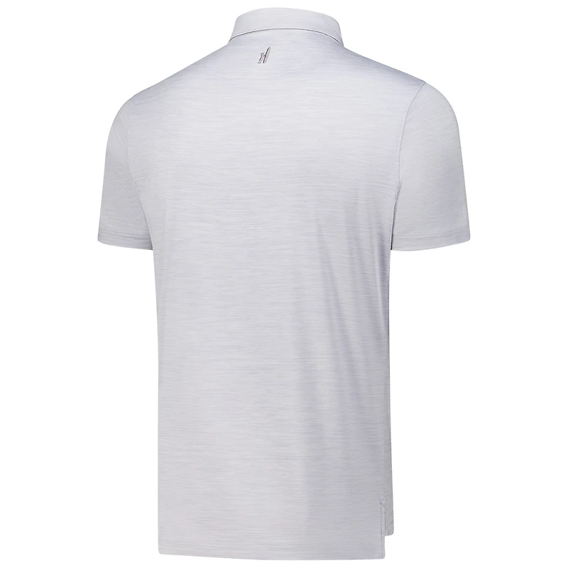 Men's johnnie-O Gray Los Angeles Golf Club Huron Solid Featherweight Performance Polo