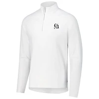Men's johnnie-O White Los Angeles Golf Club Baird Performance Quarter-Zip Top
