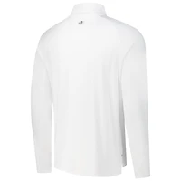 Men's johnnie-O White Los Angeles Golf Club Baird Performance Quarter-Zip Top