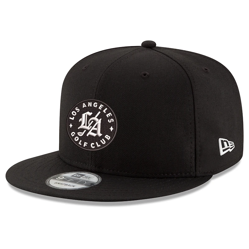 Men's New Era Black Los Angeles Golf Club 9FIFTY Snapback Hat