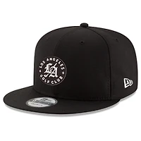 Men's New Era  Black Los Angeles Golf Club 9FIFTY Snapback Hat