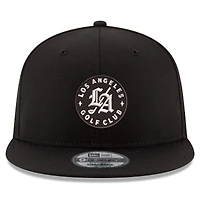 Men's New Era  Black Los Angeles Golf Club 9FIFTY Snapback Hat