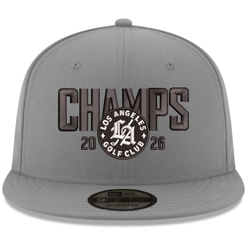 Casquette Snapback 9FIFTY Los Angeles Golf Club 2026 TGL Champions New Era pour homme, grise