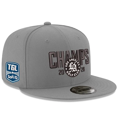 Casquette Snapback 9FIFTY Los Angeles Golf Club 2026 TGL Champions New Era pour homme, grise