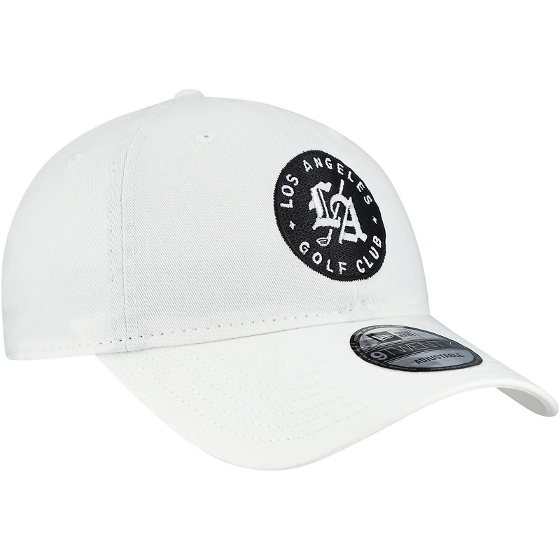 Casquette ajustable New Era Los Angeles Golf Club TGL Team 9TWENTY pour homme, blanche