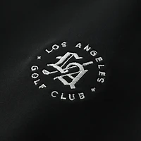 Men's Peter Millar Black Los Angeles Golf Club Perth Performance Quarter-Zip Pullover