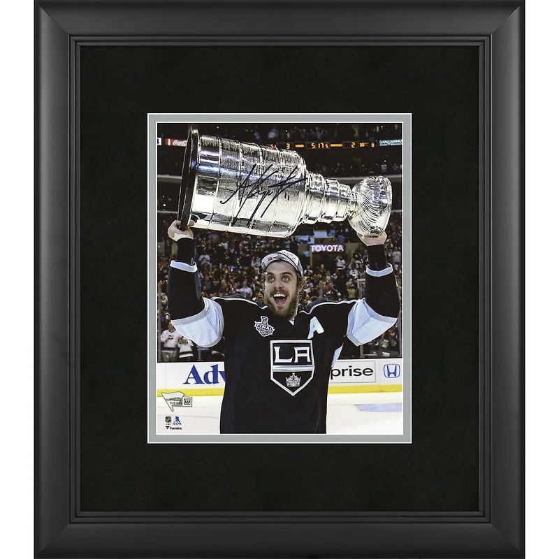 Anze Kopitar Los Angeles Kings Framed Autographed 8" x 10" Raising Cup Photograph