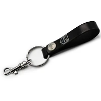 Black Los Angeles Kings Personalized Leather Loop Keychain