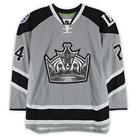 Colin Fraser Los Angeles Kings Practice-Used #24 Silver Reebok Jersey vs. Anaheim Ducks on January 25, 2014 - NHL Stadium Series - Worn During Warm-Ups