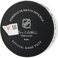 Rondelle de but utilisée par Joel Armia des Kings de Los Angeles contre le Mammoth de l'Utah le 8 décembre 2025