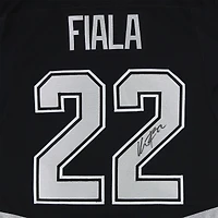 Maillot professionnel noir authentique Fanatics autographié de Kevin Fiala, des Kings de Los Angeles
