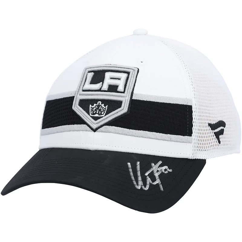 Casquette blanche dédicacée Fanatics Draft des Los Angeles Kings de Kevin Fiala