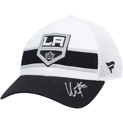 Casquette blanche dédicacée Fanatics Draft des Los Angeles Kings de Kevin Fiala