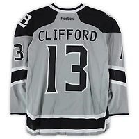 Kyle Clifford Los Angeles Kings Practice-Used #13 Silver Reebok Jersey vs. Anaheim Ducks on January 25, 2014 - NHL Stadium Series - Worn During Warm-Ups
