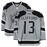 Kyle Clifford Los Angeles Kings Practice-Used #13 Silver Reebok Jersey vs. Anaheim Ducks on January 25, 2014 - NHL Stadium Series - Worn During Warm-Ups