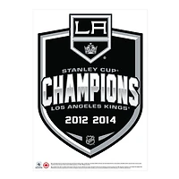 Los Angeles Kings 2-Time Stanley Cup Champions - 16'' x 22'' Repositionable Shield Decal