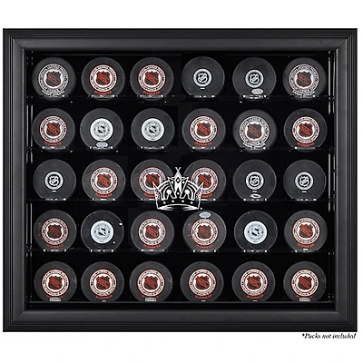 Los Angeles Kings 30-Puck Black Display Case