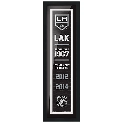 Los Angeles Kings - 6'' x 22'' Empire Framed Sign