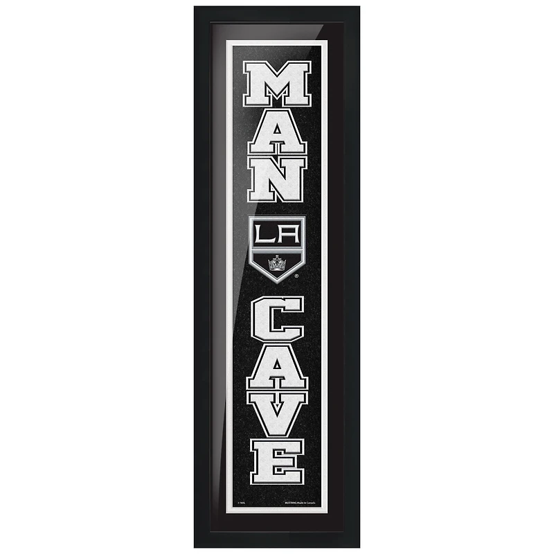 Los Angeles Kings - 6'' x 22'' Man Cave Framed Sign