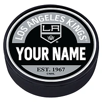 Los Angeles Kings - Personalized Block Textured Puck