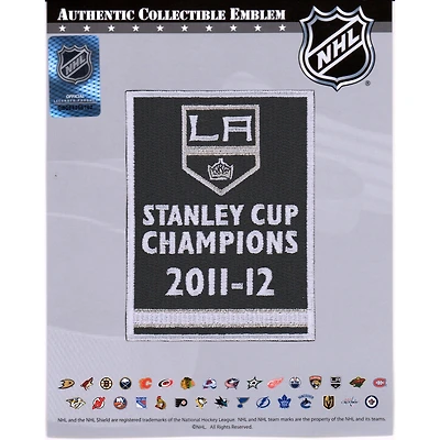 Écusson de maillot non signé des champions de la Coupe Stanley 2012 des Kings de Los Angeles avec l'emblème national