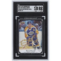 Marcel Dionne Los Angeles Kings Autographed 2018-19 Upper Deck Chronology Canvas Black #CMA-MD #1/1 SGC Authenticated 8/10 Card