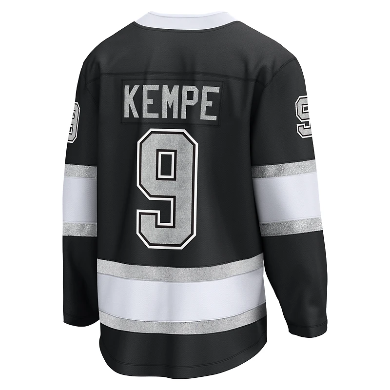 Maillot domicile Premier Breakaway noir Adrian Kempe des Kings de Los Angeles pour homme