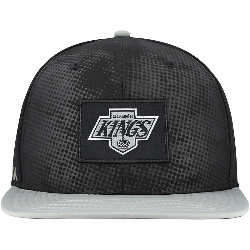 Casquette Snapback authentique Pro Rink Fanatics noire pour homme des Los Angeles Kings