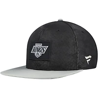Casquette Snapback authentique Pro Rink Fanatics noire pour homme des Los Angeles Kings