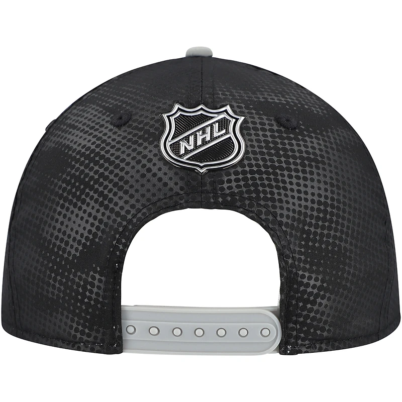Casquette Snapback authentique Pro Rink Fanatics noire pour homme des Los Angeles Kings