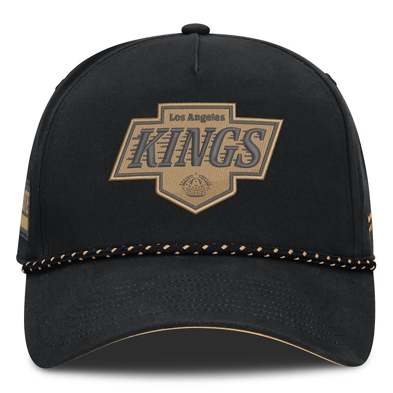 Men's Fanatics Black Los Angeles Kings Military Appreciation Authentic Pro A-Frame Adjustable Hat