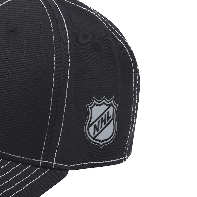 Men's Starter  Black Los Angeles Kings Sphere II Curved Starfit Adjustable Hat