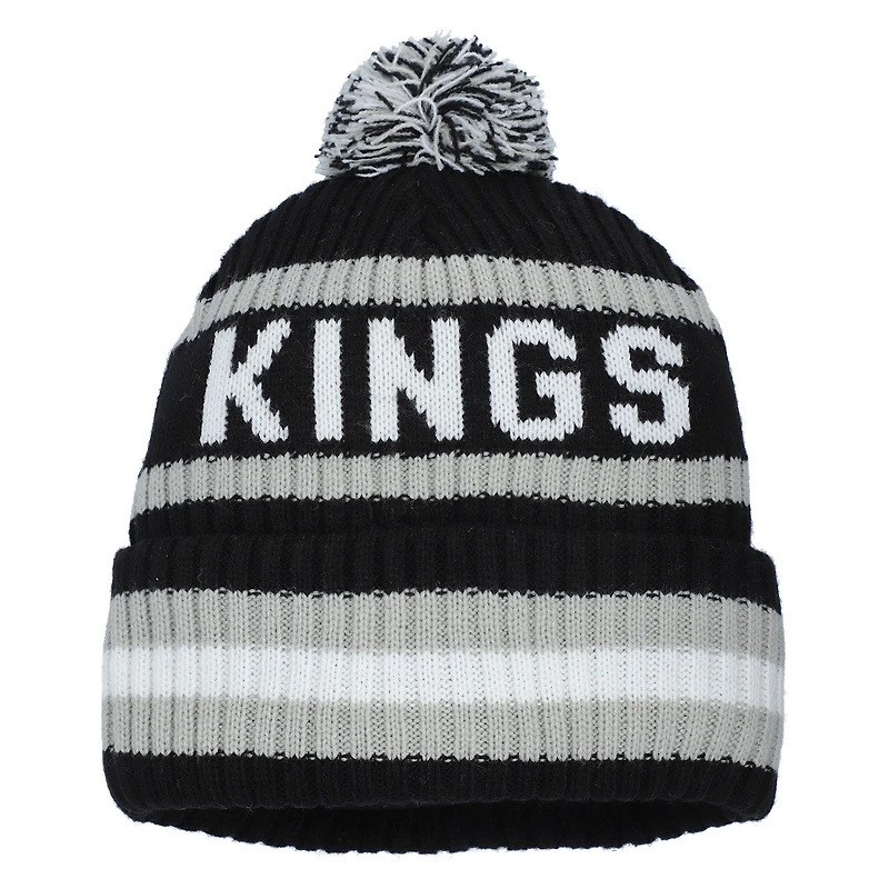 Men's '47  Black Los Angeles Kings Bering Cuffed Knit Hat with Pom