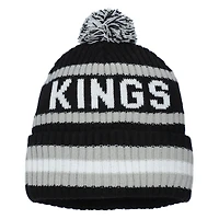 Men's '47  Black Los Angeles Kings Bering Cuffed Knit Hat with Pom