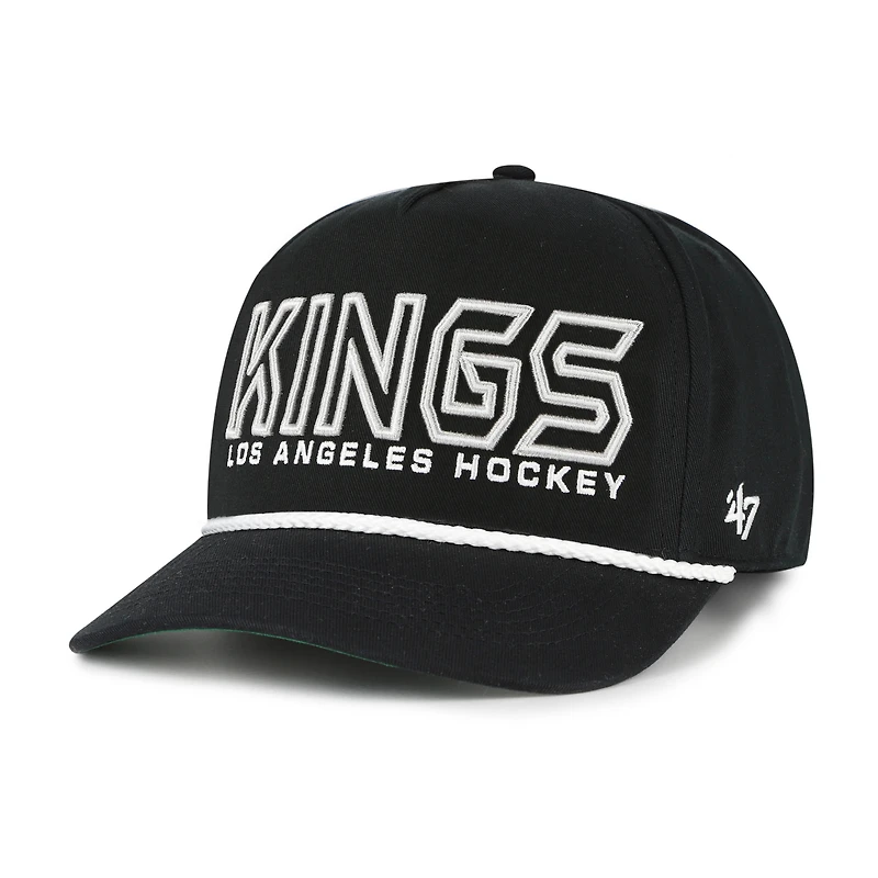 Men's '47 Black Los Angeles Kings Byline Hitch Adjustable Hat