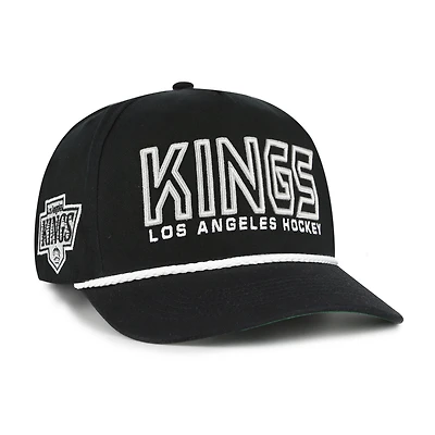 Men's '47 Black Los Angeles Kings Byline Hitch Adjustable Hat