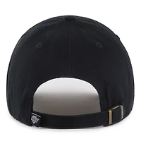 Men's '47  Black Los Angeles Kings Core Logo Clean Up Adjustable Hat