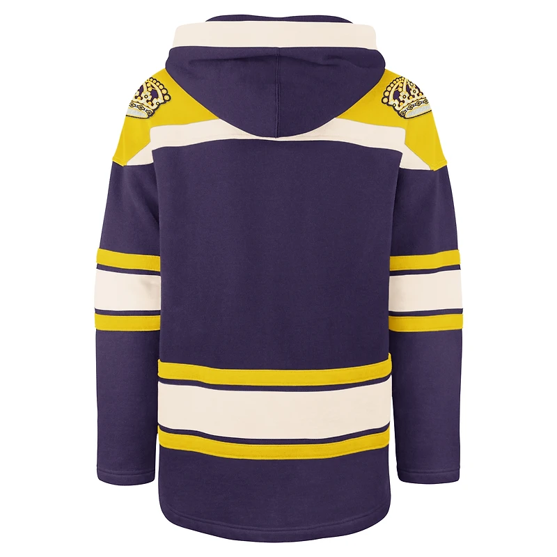 Men's '47 Purple Los Angeles Kings Superior Lacer Hoodie